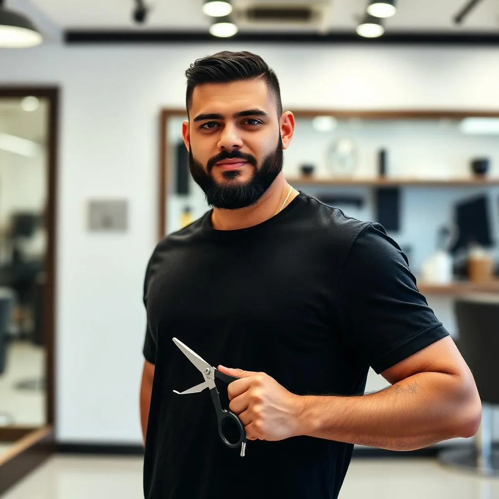 Retrato de Jason Rivera, barbero especialista en Diseño de barba y afeitado