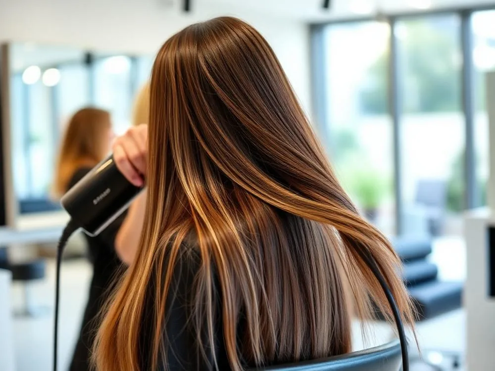 Cliente recibiendo un corte de cabello degradado
