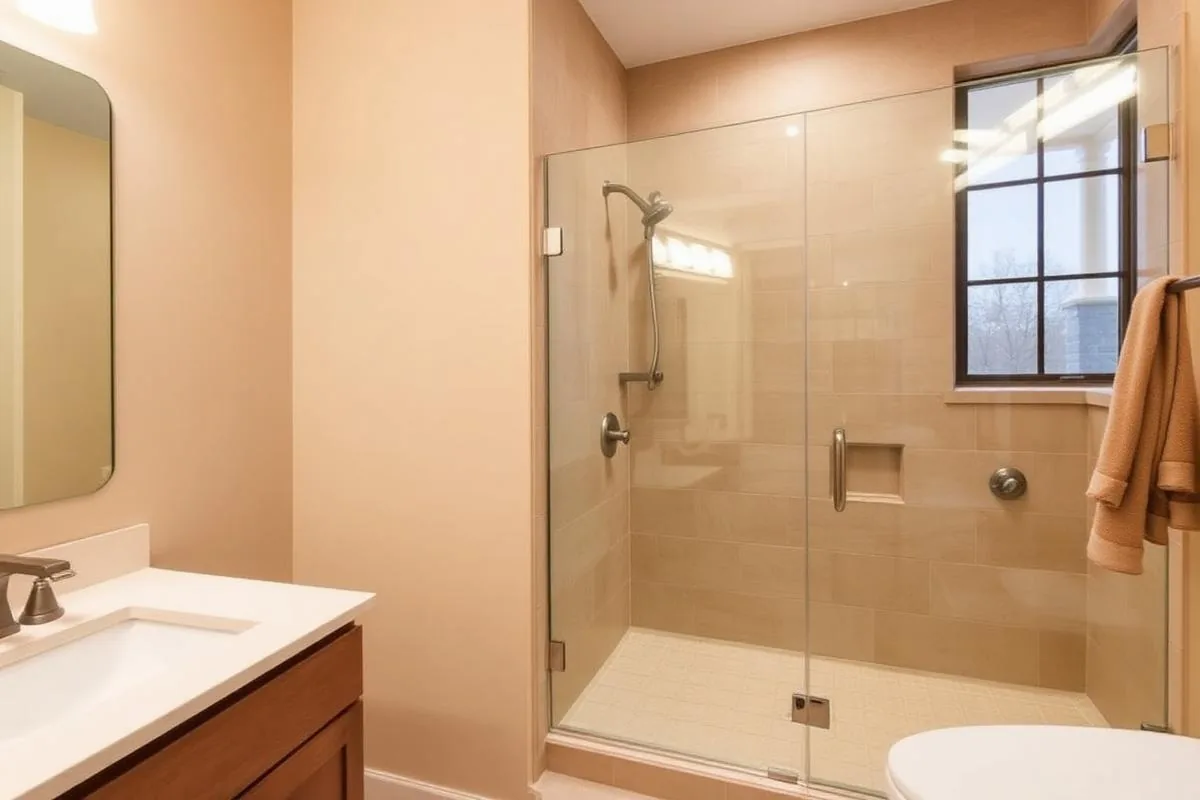 Baño moderno después de la remodelación