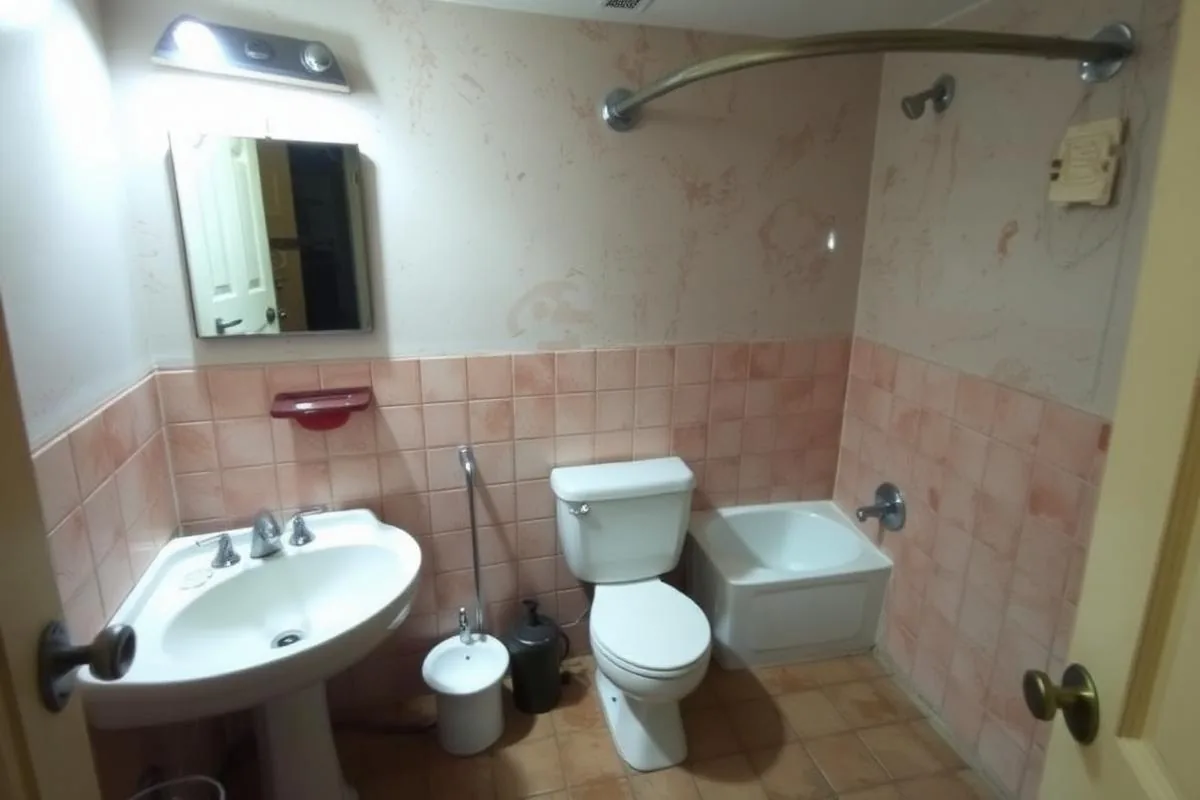 Baño antiguo antes de la remodelación