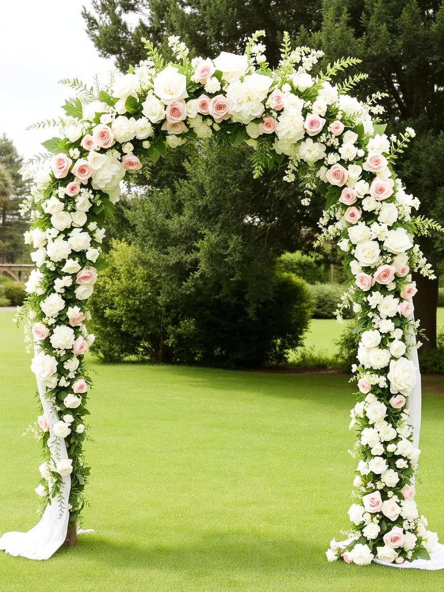 Arco floral para ceremonia